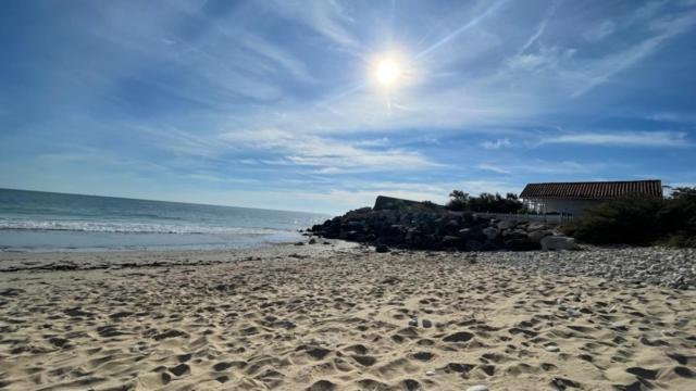 Maison Sur La Plage Avec Vue Mer Panoramique Le Martray Exterior foto