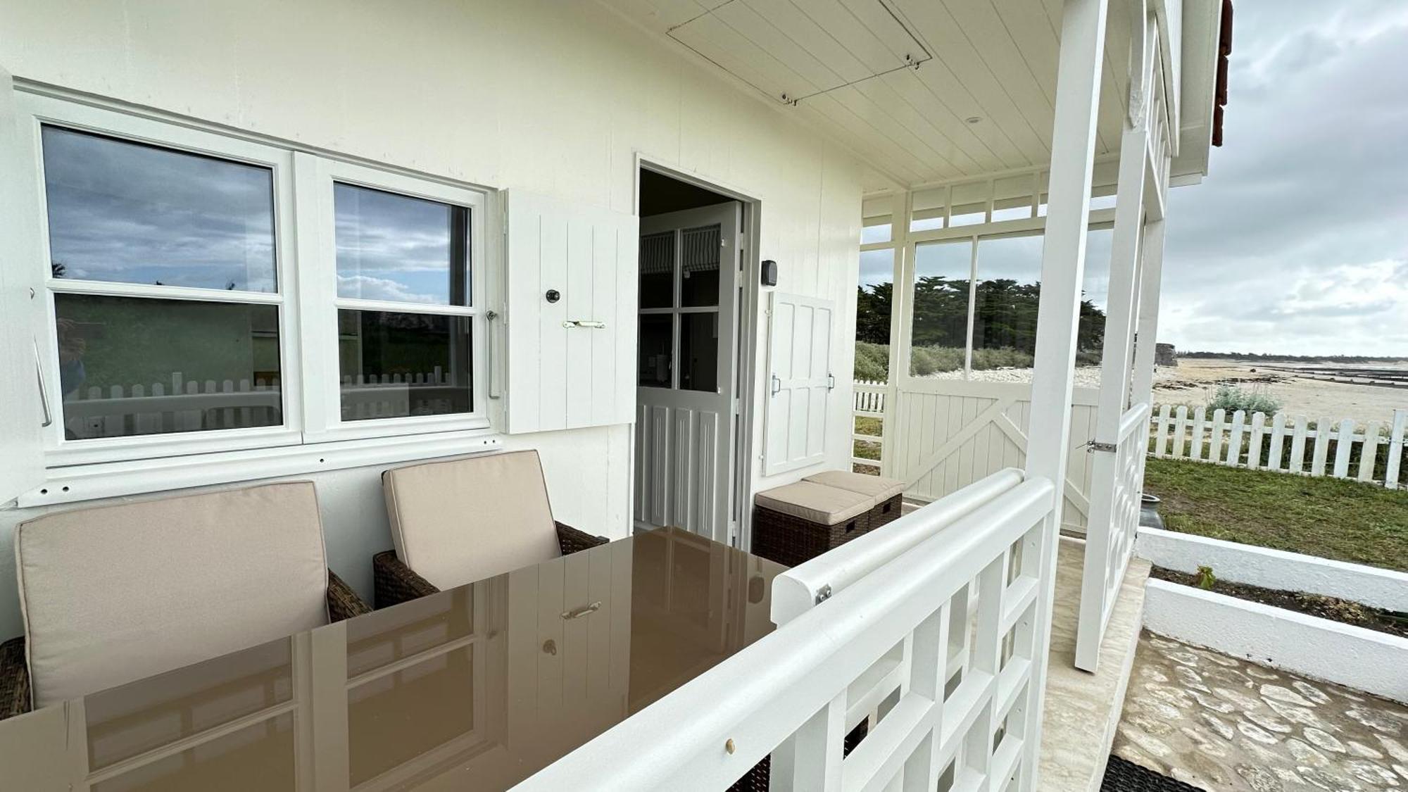 Maison Sur La Plage Avec Vue Mer Panoramique Le Martray Exterior foto