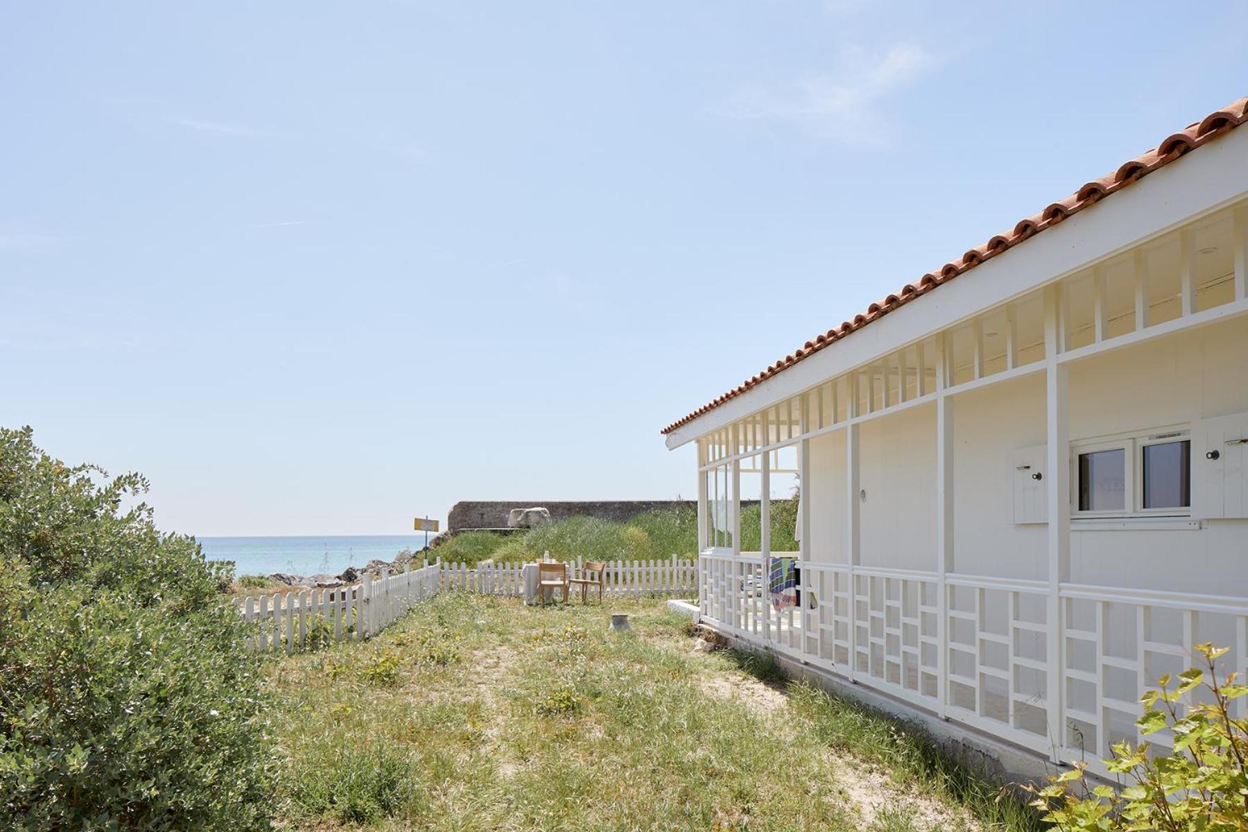 Maison Sur La Plage Avec Vue Mer Panoramique Le Martray Exterior foto